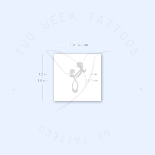 Tatuaje semipermanente del símbolo del infinito de madre e hijos (juego de 2)