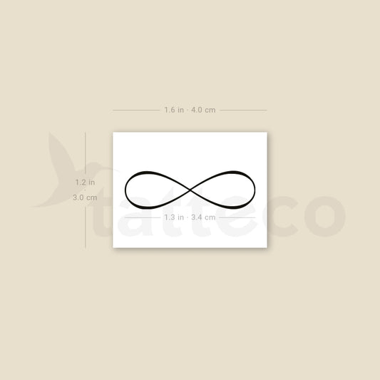 Tatuaje temporal del símbolo del infinito para bodas (100 unidades)