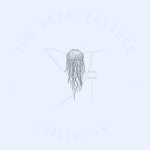 Small Jellyfish Semi-Permanent Tattoo - Set of 2