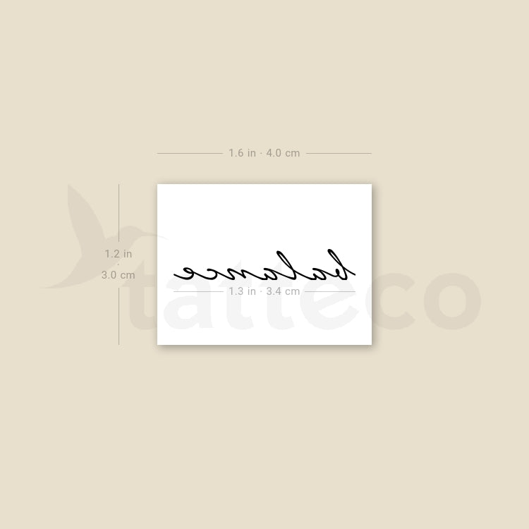 'Balance' Temporary Tattoo - Set of 3