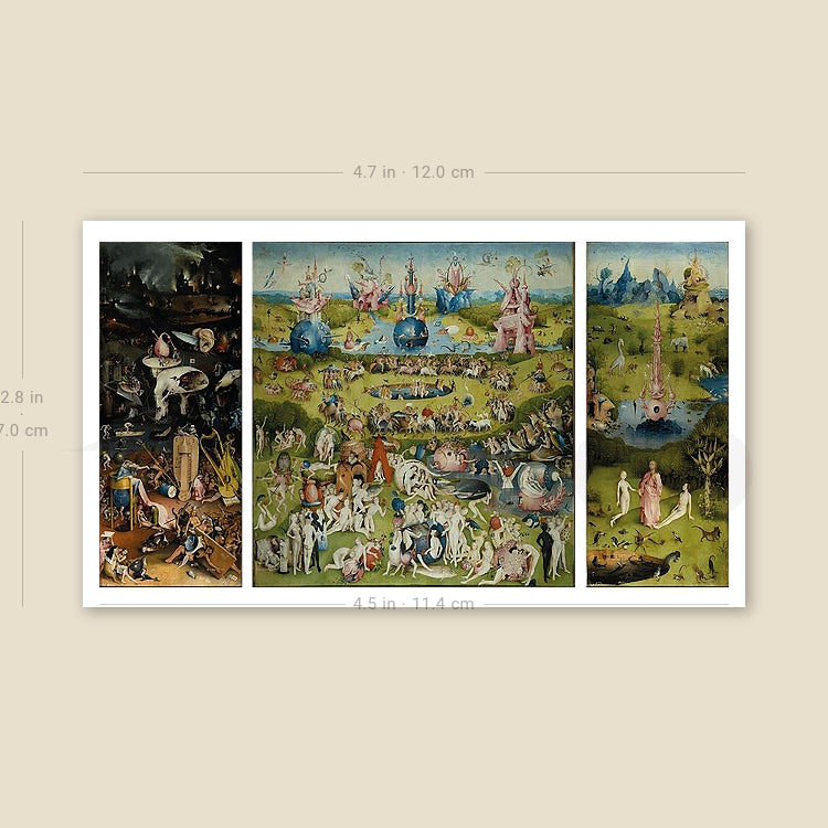 Tatuaje temporal del Jardín de las Delicias - Juego de 3