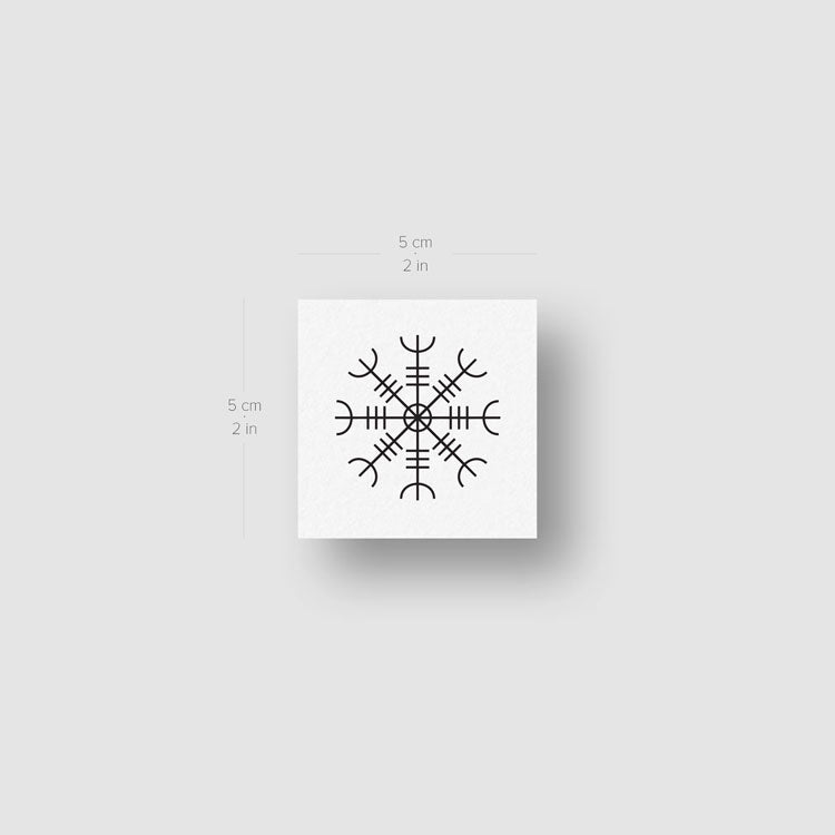 Tatuaje temporal de Aegishjalmur - Juego de 3