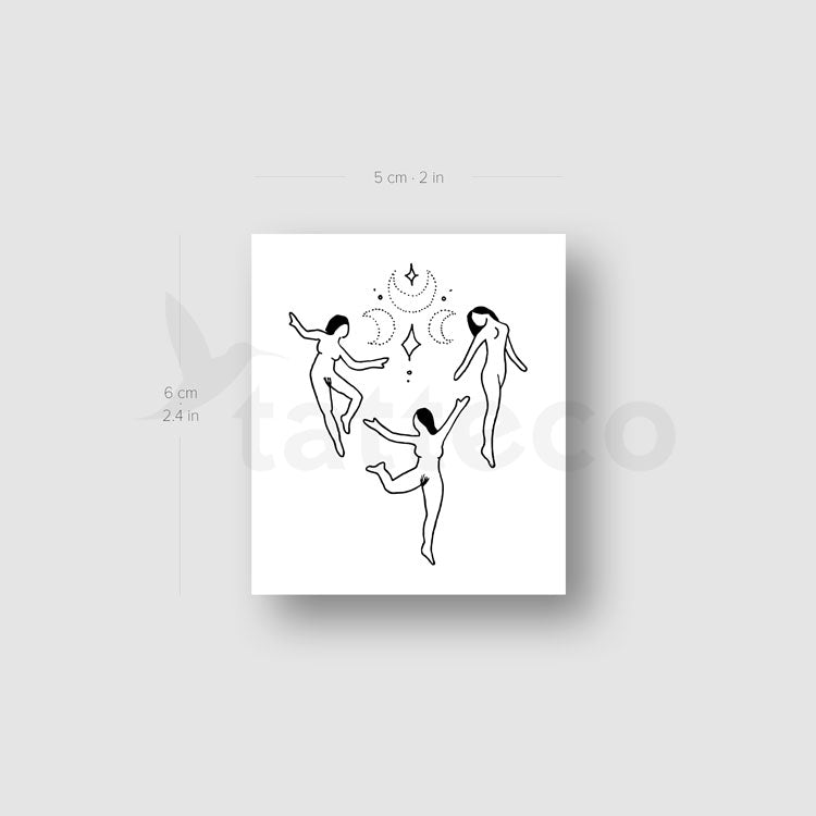 Akelarre Temporary Tattoo by Tukoi - Set of 3