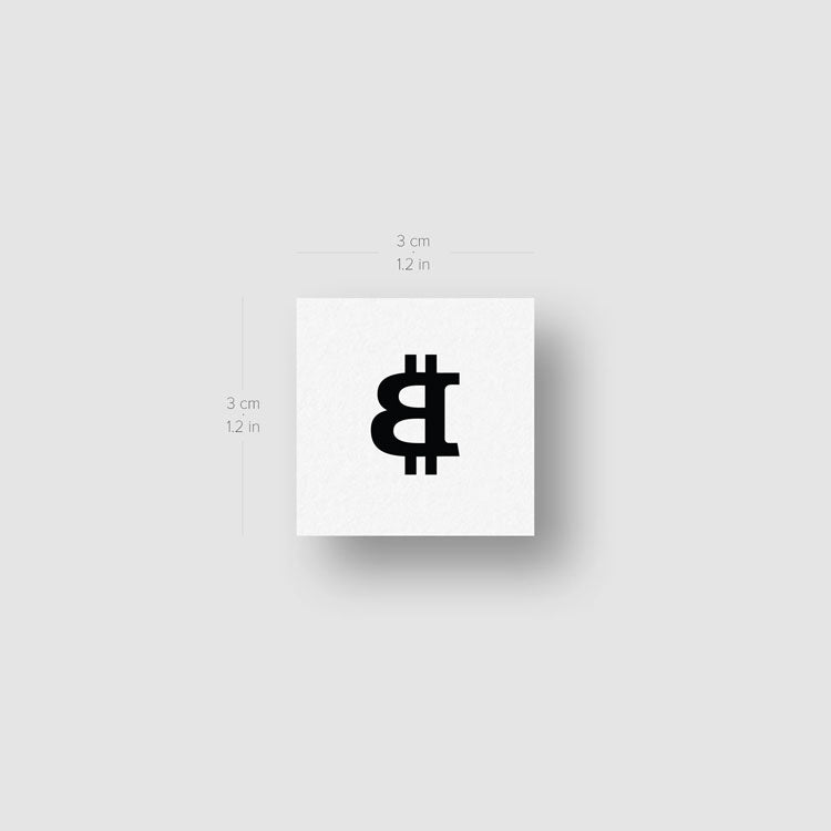 Bitcoin Temporary Tattoo - Set of 3