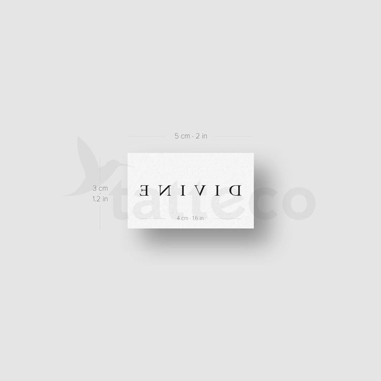 Divine Temporary Tattoo - Set of 3