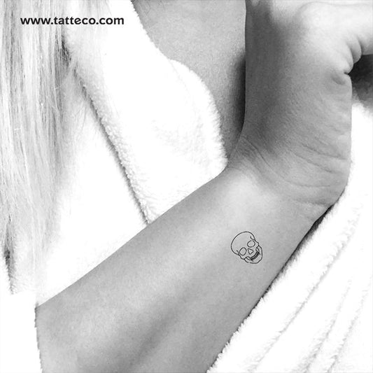 Tatuaje temporal de calavera - Juego de 3