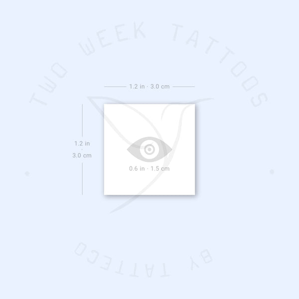 Black Nazar Evil Eye Semi-Permanent Tattoo - Set of 2