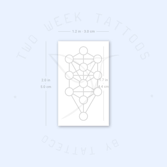 Kabbalah Tree Of Life Semi-Permanent Tattoo - Set of 2