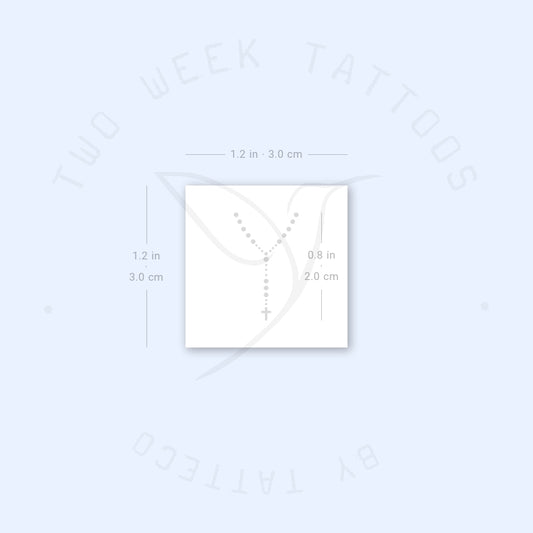 Rosary Semi-Permanent Tattoo - Set of 2