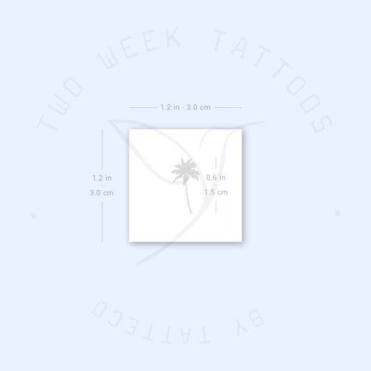 Little Palm Tree Semi-Permanent Tattoo - Set of 2