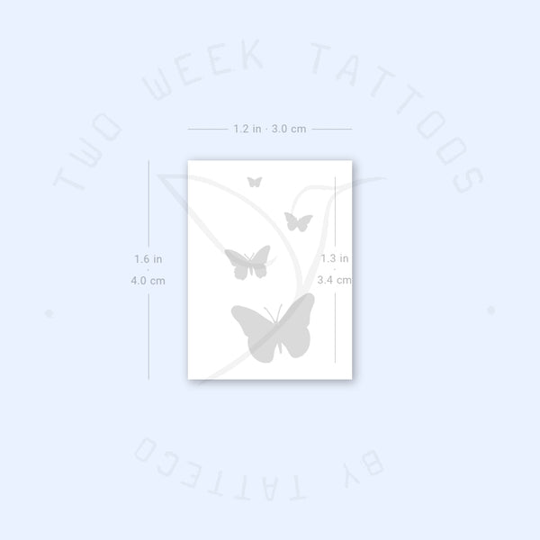 Butterfly Family Semi-Permanent Tattoo - Set of 2