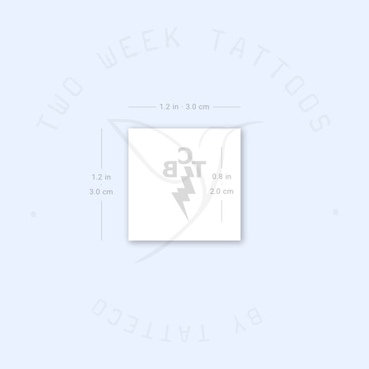 Tatuaje semipermanente de banda TCB - Juego de 2