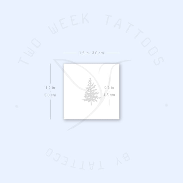 Tiny Pine Tree Semi-Permanent Tattoo - Set of 2
