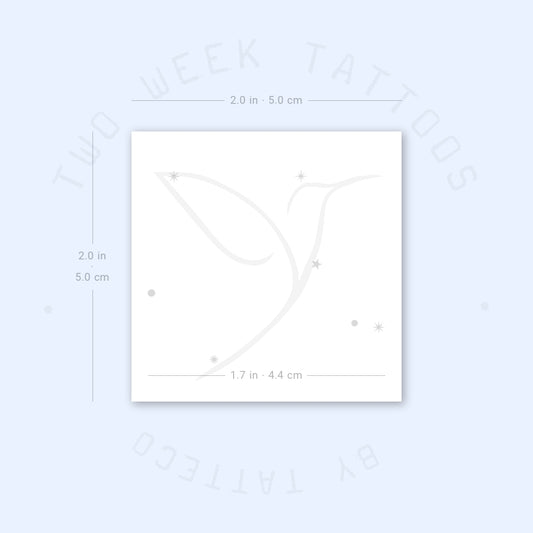 Tatuaje semipermanente minimalista de la constelación de Libra (juego de 2)