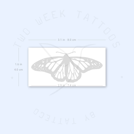 Tatuaje semipermanente de mariposa tigre común (juego de 2)