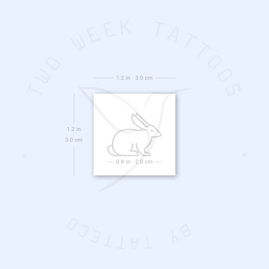 Rabbit Semi-Permanent Tattoo - Set of 2