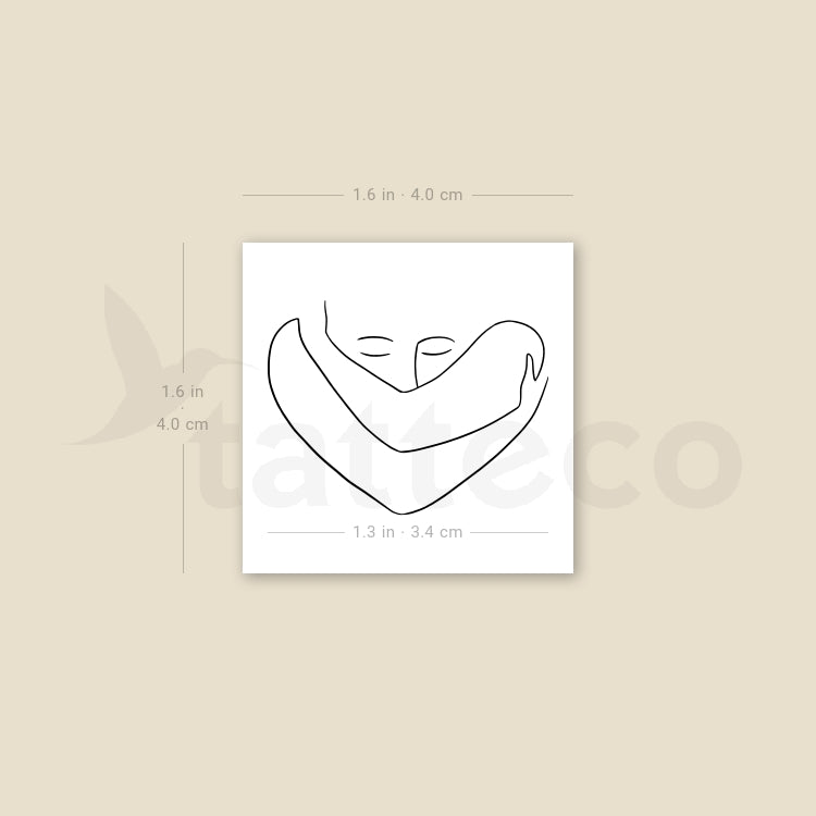 Tatuaje temporal "Love Myself" - Juego de 3