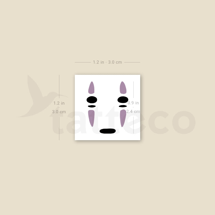 Tatuaje temporal sin rostro - Juego de 3