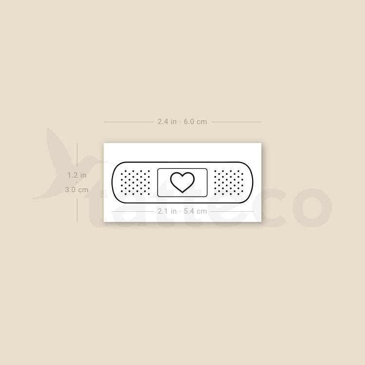 Bandage Temporary Tattoo - Set of 3