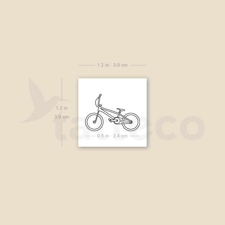 Tatuaje temporal de BMX - Juego de 3