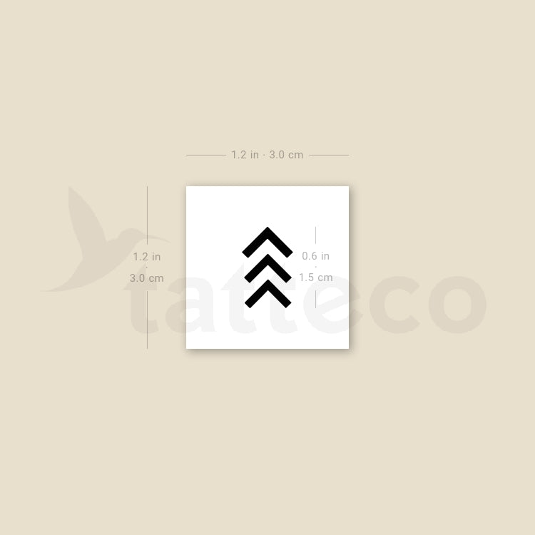 Tatuaje temporal pequeño del símbolo de "The Lucky Few" (juego de 3)