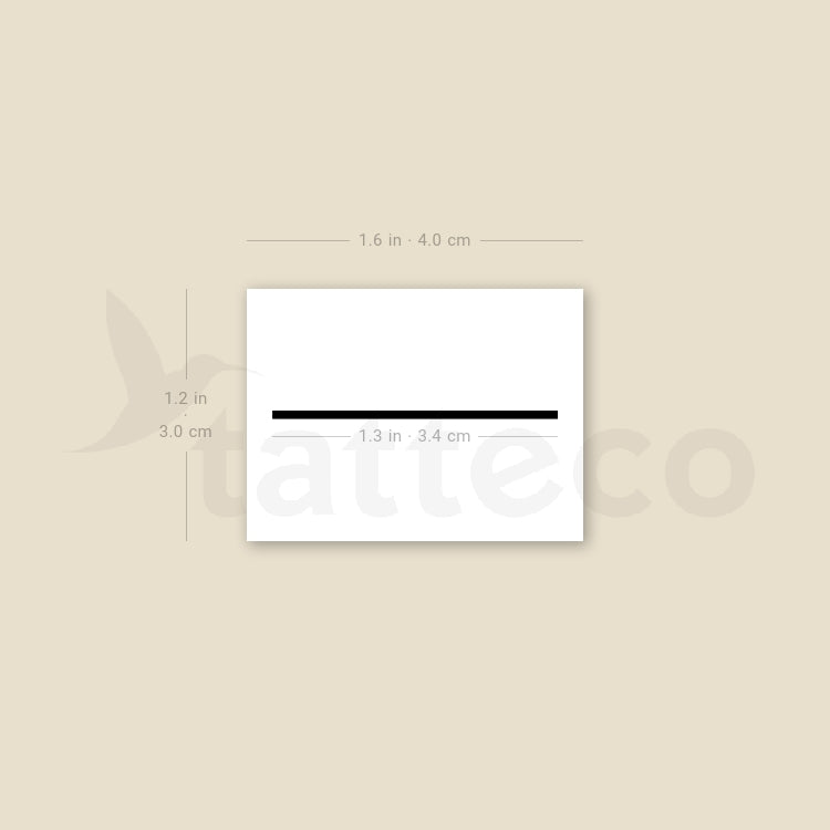 Tatuaje temporal de línea de anillo - Juego de 3