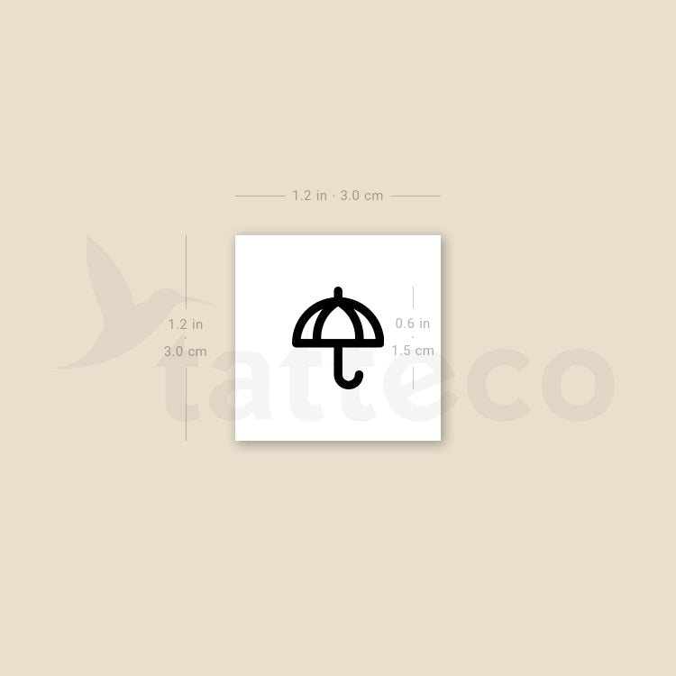 Umbrella Movement Temporary Tattoo - Set of 3