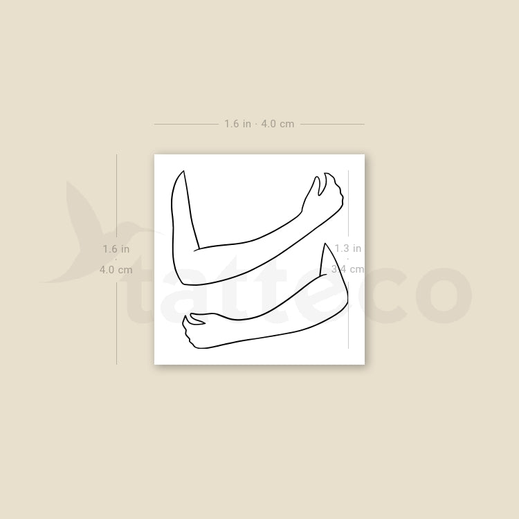 Empty Hug Temporary Tattoo - Set of 3