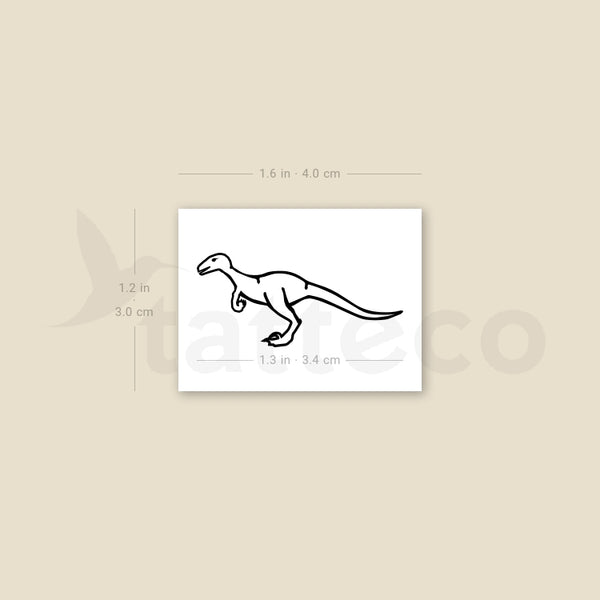 Velociraptor Temporary Tattoo - Set of 3