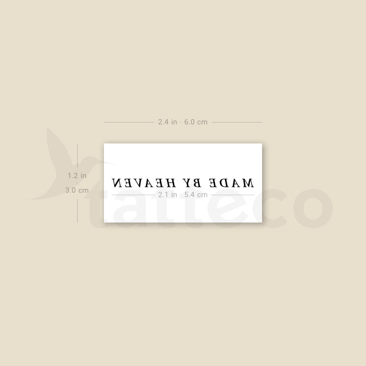 Made By Heaven Temporary Tattoo - Set of 3