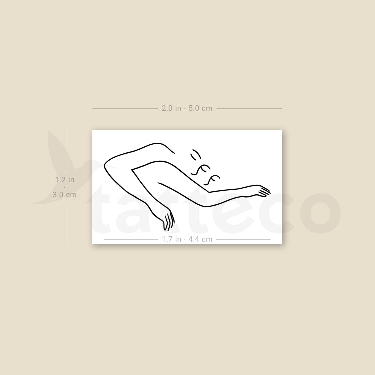 Tatuaje temporal "Me encanta dormir" - Juego de 3