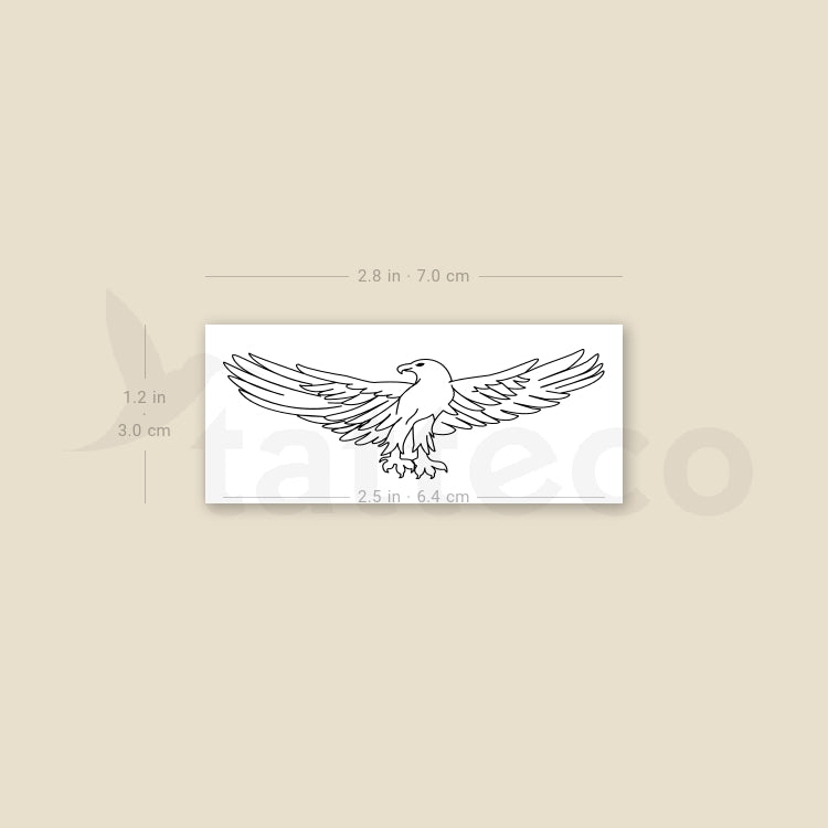 Eagle Temporary Tattoo - Set of 3