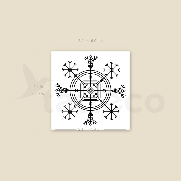 Hulinhjálmur Temporary Tattoo - Set of 3