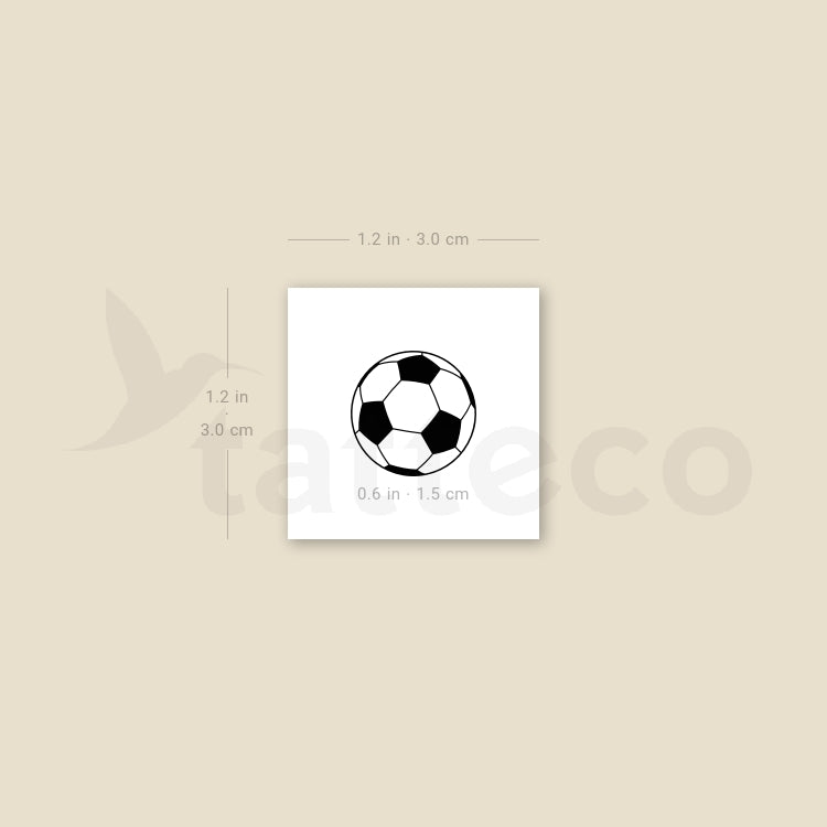 Football Temporary Tattoo - Set of 3
