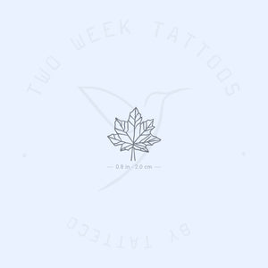 Maple Leaf Semi-Permanent Tattoo - Set of 2