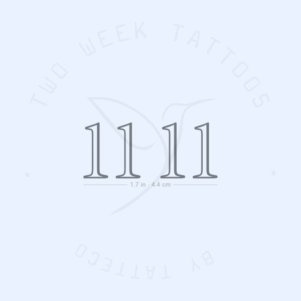 11 11 Aniston Semi-Permanent Tattoo - Set of 2
