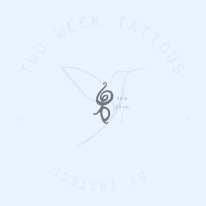 Hakuna Matata Symbol Semi-Permanent Tattoo - Set of 2