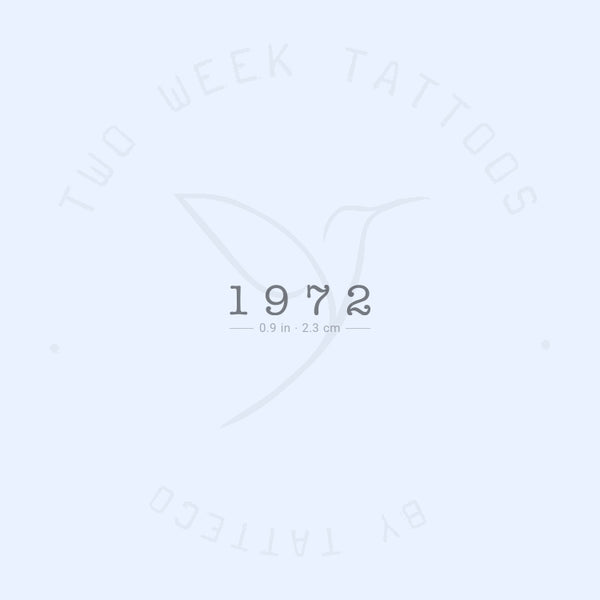 1972 Semi-Permanent Tattoo - Set of 2