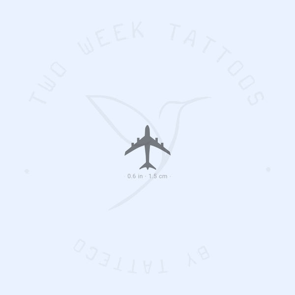 Airplane Semi-Permanent Tattoo - Set of 2