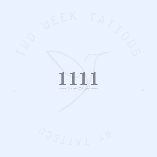 1111 Semi-Permanent Tattoo - Set of 2