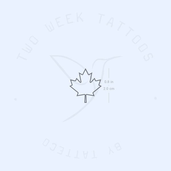 Canada Maple Leaf Semi-Permanent Tattoo - Set of 2