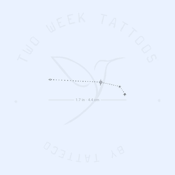 Dots Aries Constellation Semi-Permanent Tattoo - Set of 2