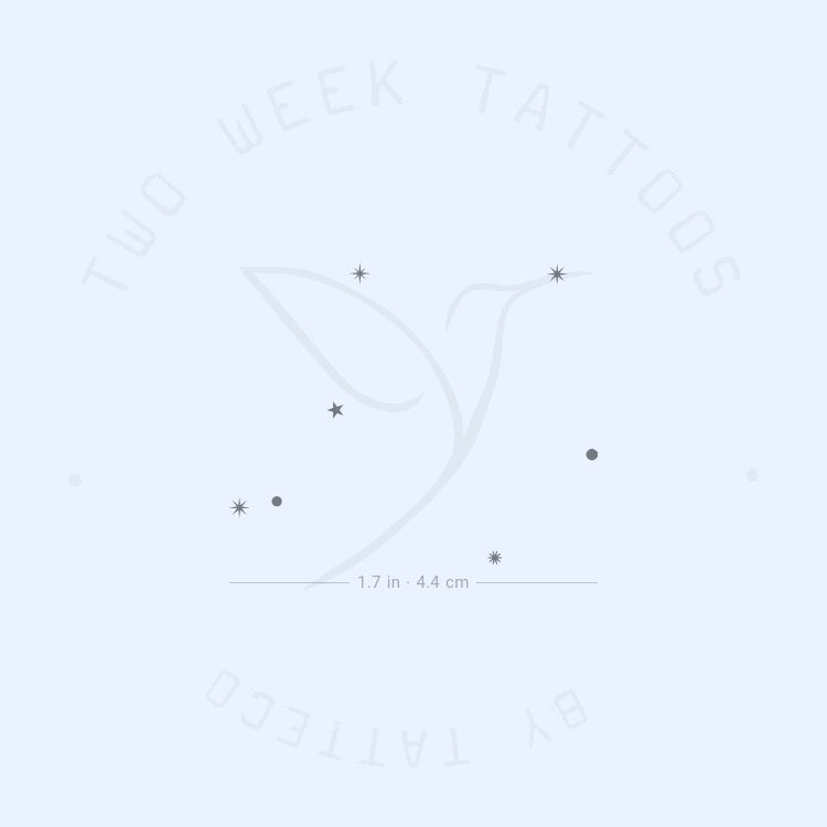 Minimalist Libra Constellation Semi-Permanent Tattoo - Set of 2