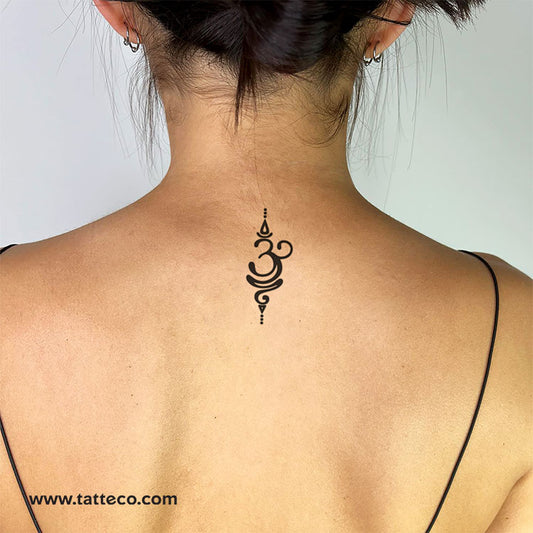 Tatuaje temporal Om Unalome - Juego de 3