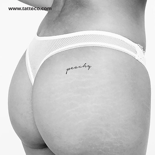 'Peachy' Temporary Tattoo - Set of 3