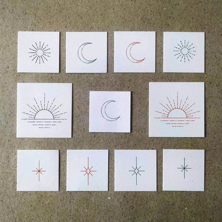 Astronomy Temporary Tattoo Set by Jakenowicz