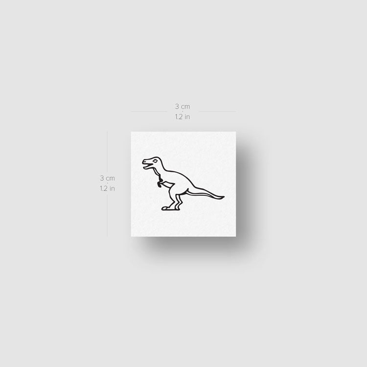T-Rex Temporary Tattoo - Set of 3