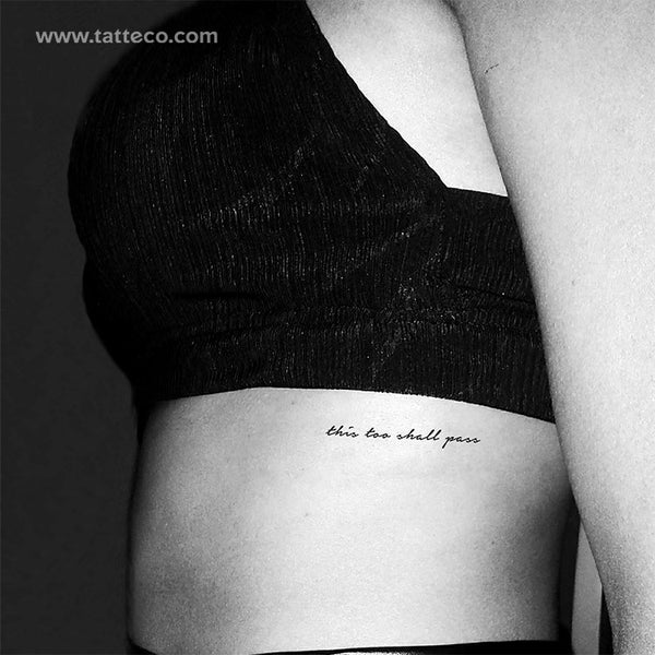 This Too Shall Pass Temporary Tattoo - Set of 3