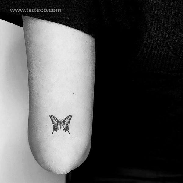 Tiger Butterfly Temporary Tattoo - Set of 3