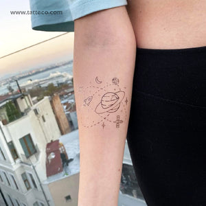 Galaxy Temporary Tattoo by Cagri Durmaz